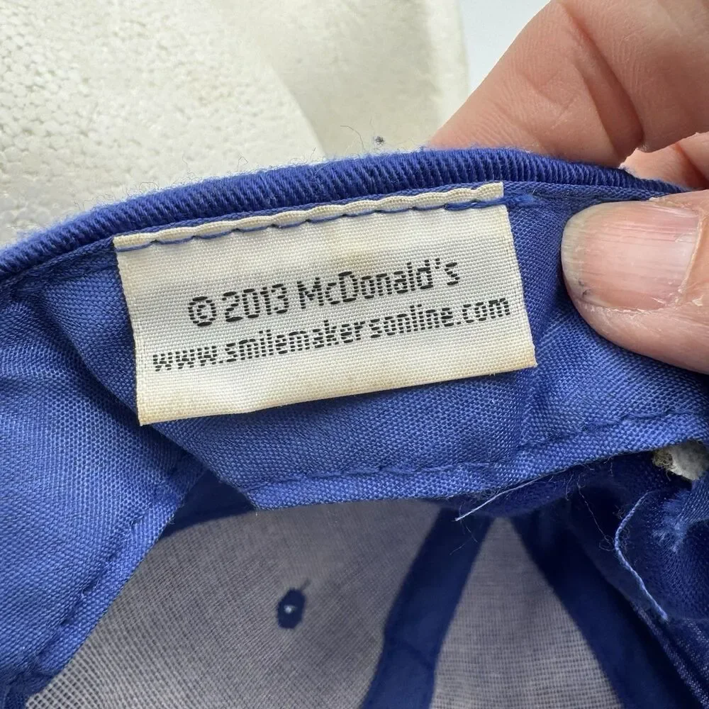 McDonald’s Monopoly Play To Win Hat Blue Adjustable Strapback 2013